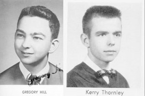 Gregory Hill and Kerry Thornley in high school